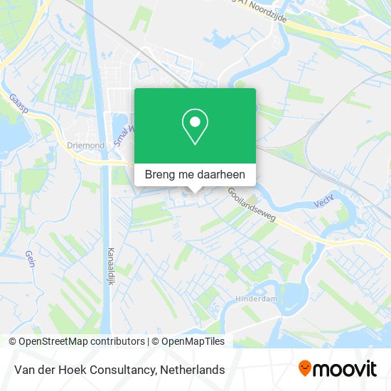 Van der Hoek Consultancy kaart
