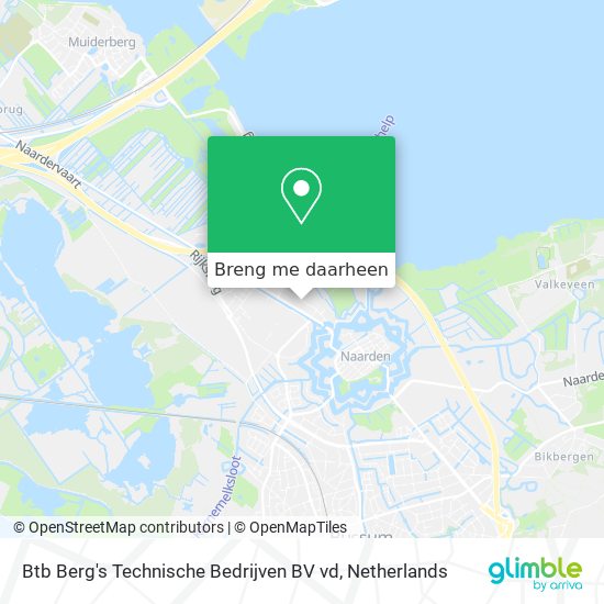 Btb Berg's Technische Bedrijven BV vd kaart