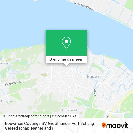 Bouwman Coatings BV Groothandel Verf Behang Gereedschap kaart