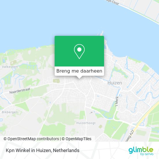 Kpn Winkel in Huizen kaart