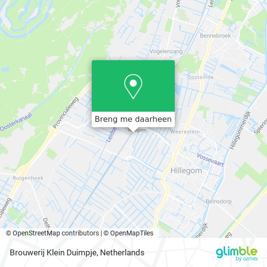 Brouwerij Klein Duimpje kaart