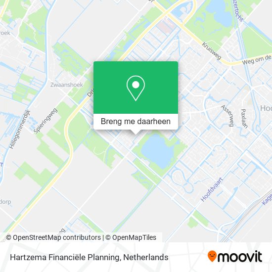 Hartzema Financiële Planning kaart