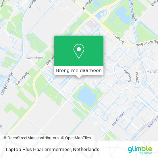 Laptop Plus Haarlemmermeer kaart