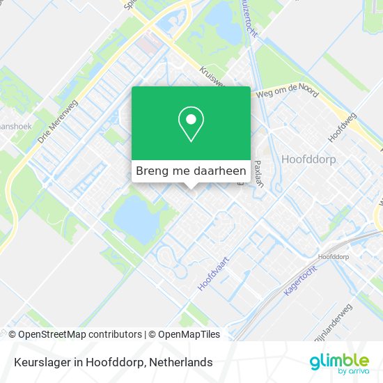 Keurslager in Hoofddorp kaart