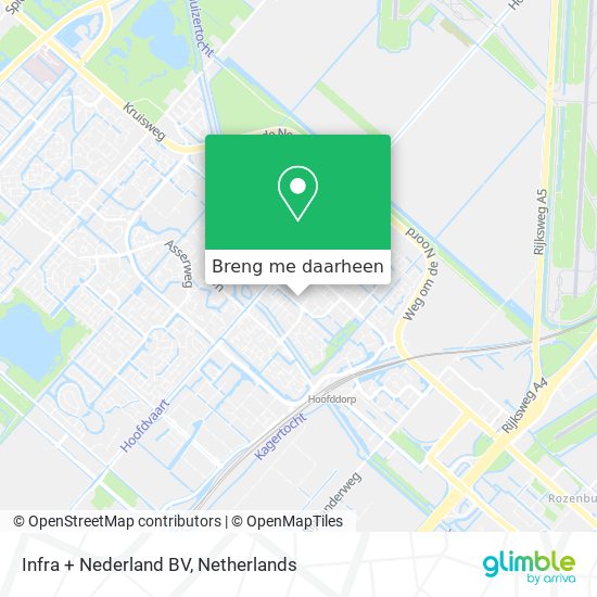 Infra + Nederland BV kaart