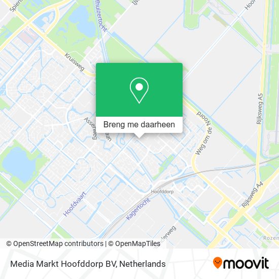 Media Markt Hoofddorp BV kaart