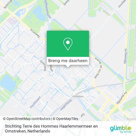 Stichting Terre des Hommes Haarlemmermeer en Omstreken kaart