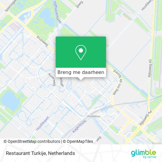 Restaurant Turkije kaart