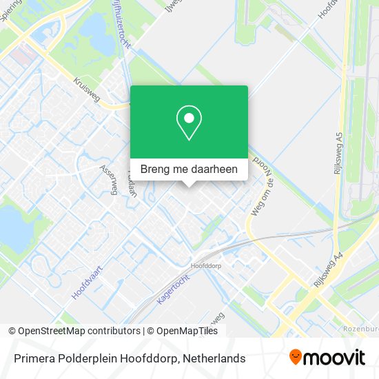 Primera Polderplein Hoofddorp kaart