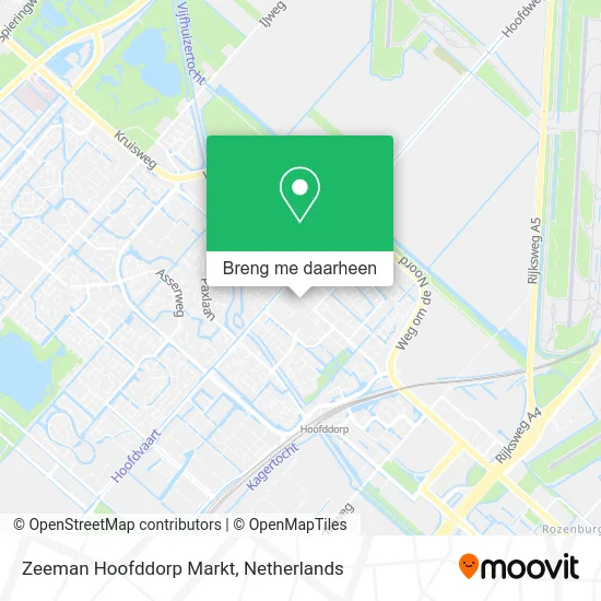 Zeeman Hoofddorp Markt kaart