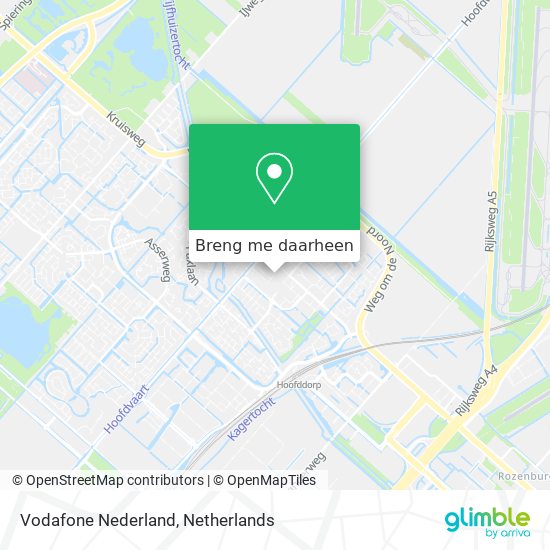 Vodafone Nederland kaart