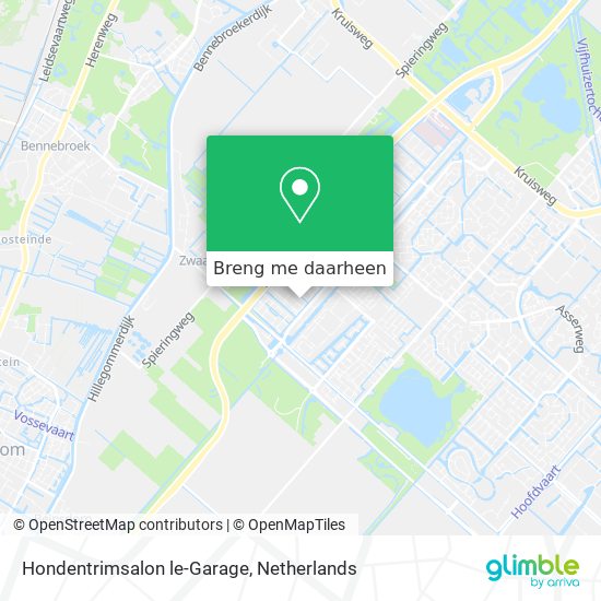 Hondentrimsalon le-Garage kaart