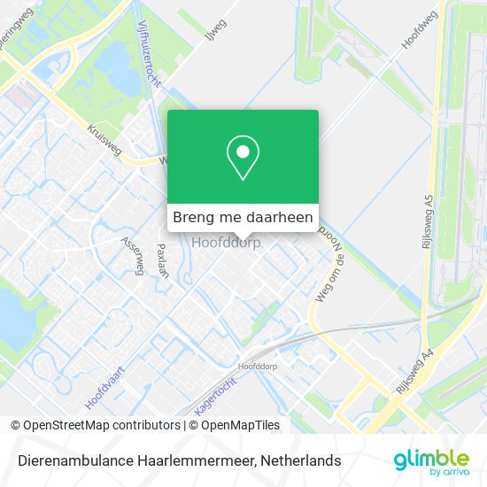 Dierenambulance Haarlemmermeer kaart