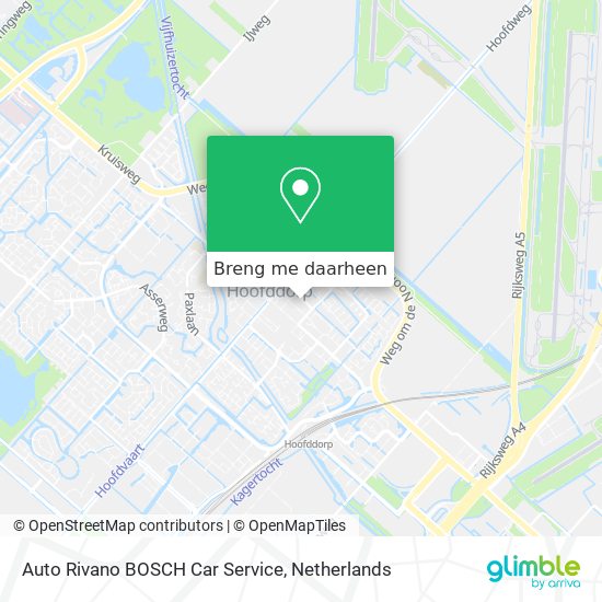 Auto Rivano BOSCH Car Service kaart