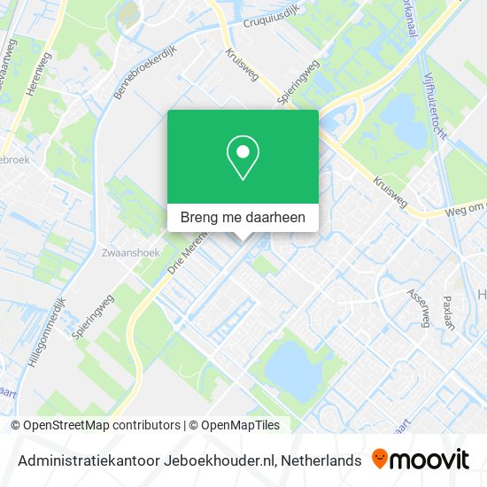 Administratiekantoor Jeboekhouder.nl kaart