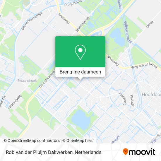 Rob van der Pluijm Dakwerken kaart