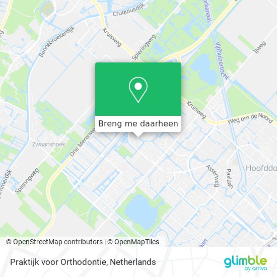 Praktijk voor Orthodontie kaart