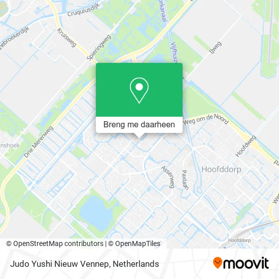 Judo Yushi Nieuw Vennep kaart