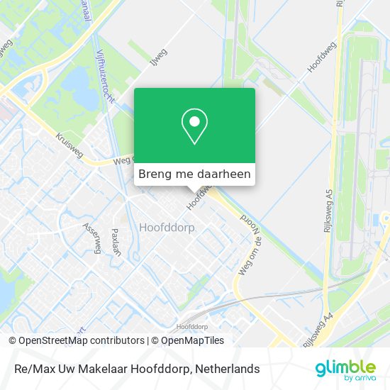 Re/Max Uw Makelaar Hoofddorp kaart