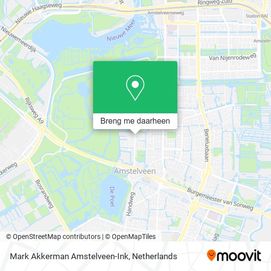 Mark Akkerman Amstelveen-Ink kaart