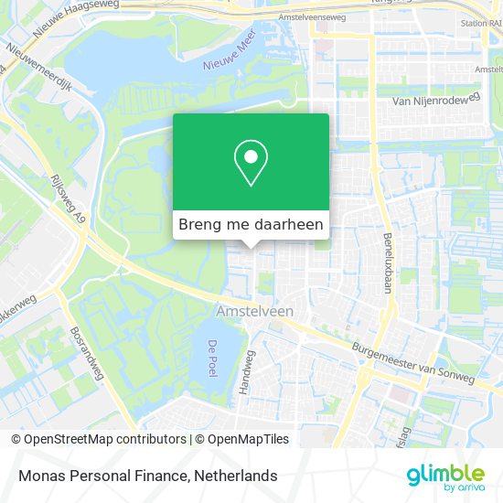 Monas Personal Finance kaart