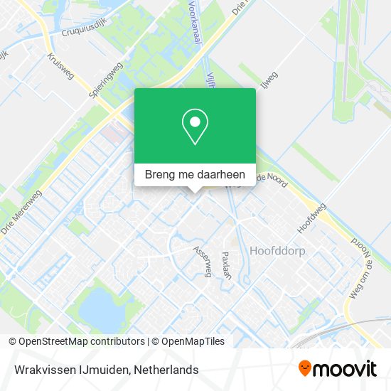 Wrakvissen IJmuiden kaart