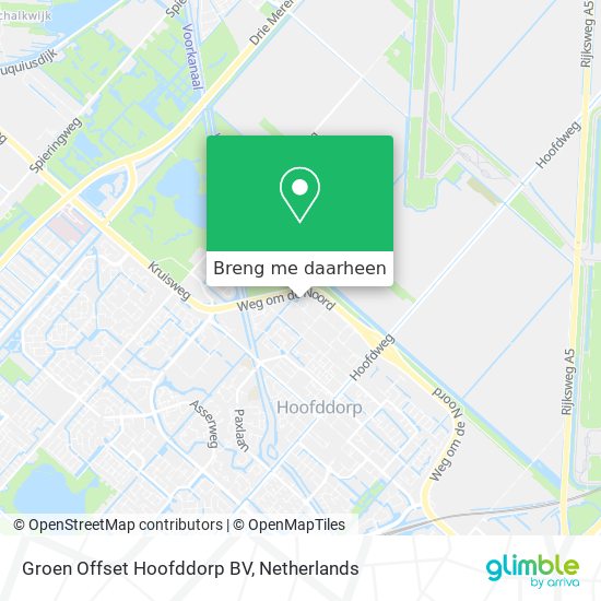 Groen Offset Hoofddorp BV kaart