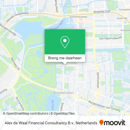 Alex de Waal Financial Consultancy B.v. kaart