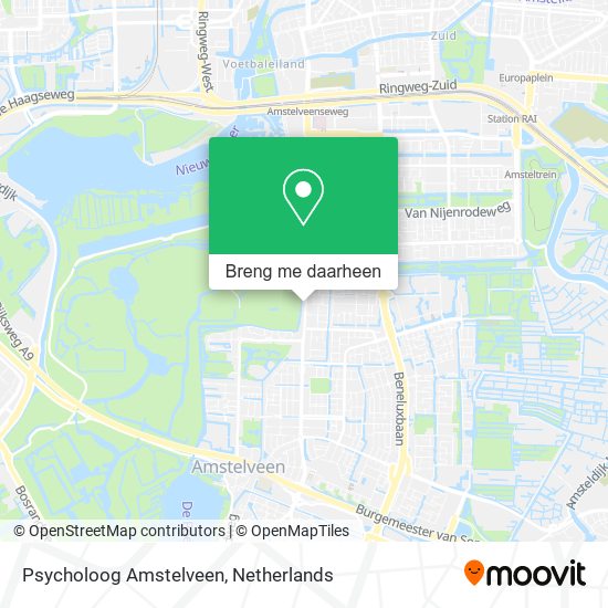 Psycholoog Amstelveen kaart