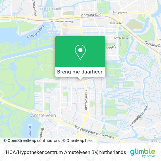 HCA / Hypothekencentrum Amstelveen BV kaart