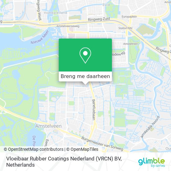 Vloeibaar Rubber Coatings Nederland (VRCN) BV kaart