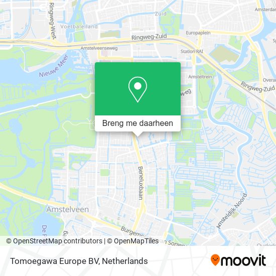 Tomoegawa Europe BV kaart