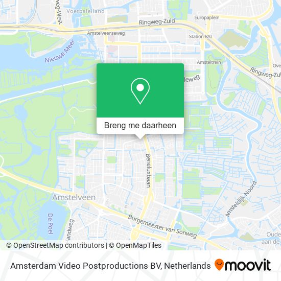 Amsterdam Video Postproductions BV kaart