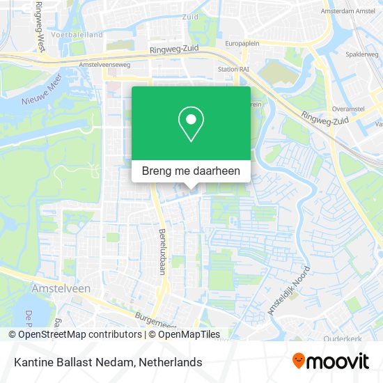 Kantine Ballast Nedam kaart