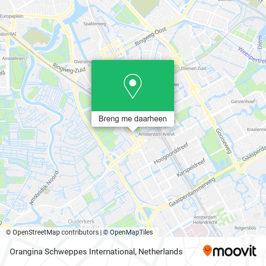 Orangina Schweppes International kaart