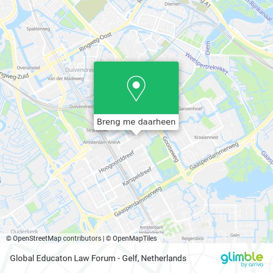 Global Educaton Law Forum - Gelf kaart