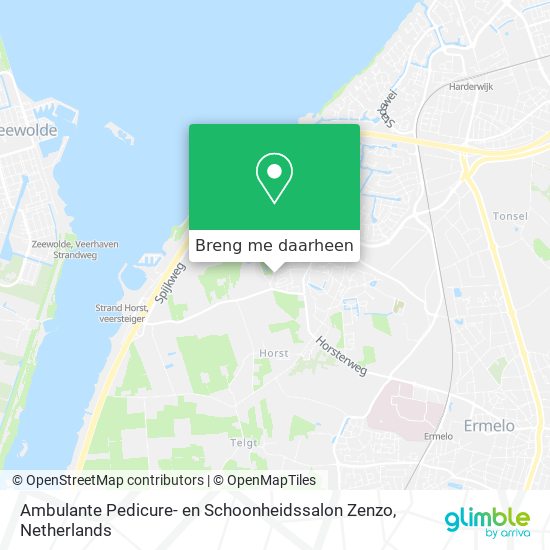 Ambulante Pedicure- en Schoonheidssalon Zenzo kaart