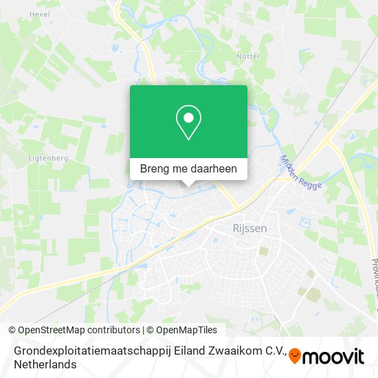 Grondexploitatiemaatschappij Eiland Zwaaikom C.V. kaart