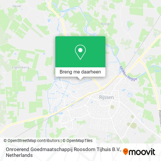 Onroerend Goedmaatschappij Roosdom Tijhuis B.V. kaart