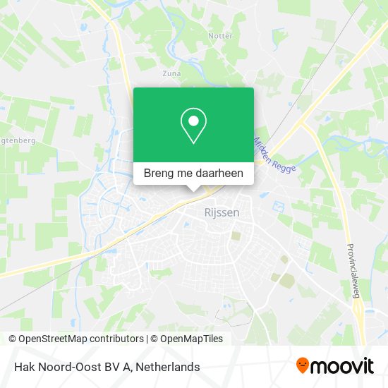 Hak Noord-Oost BV A kaart