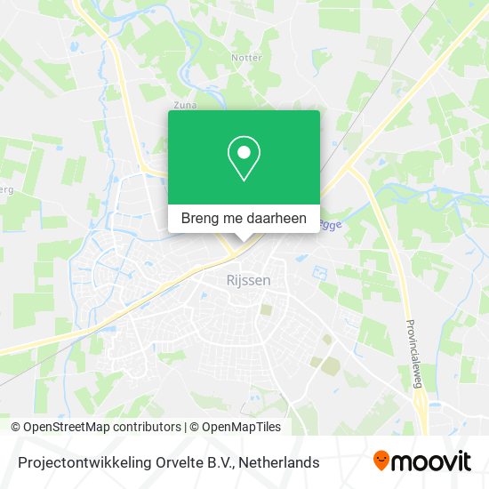 Projectontwikkeling Orvelte B.V. kaart