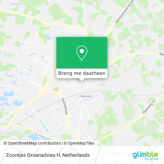 Zoontjes Groenadvies H kaart