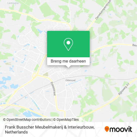 Frank Busscher Meubelmakerij & Interieurbouw kaart