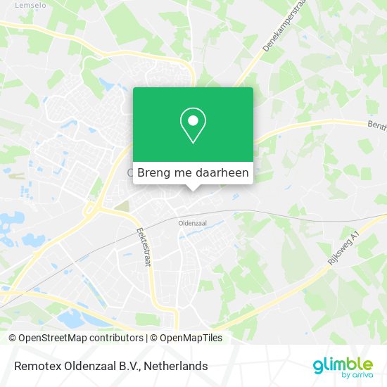 Remotex Oldenzaal B.V. kaart