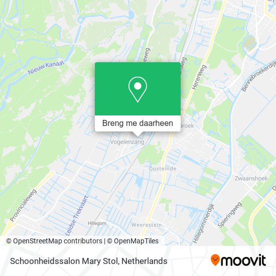 Schoonheidssalon Mary Stol kaart