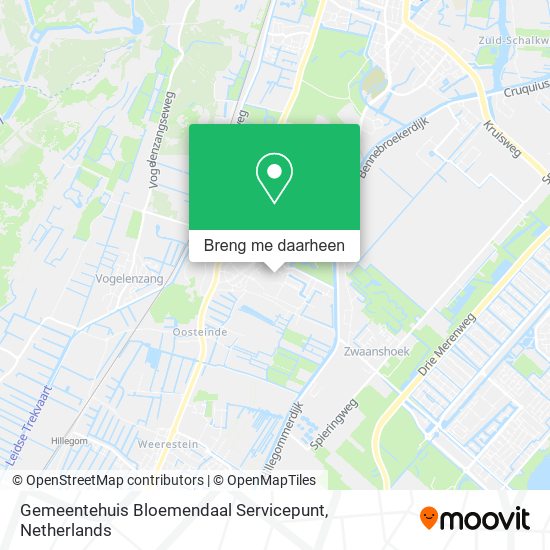 Gemeentehuis Bloemendaal Servicepunt kaart