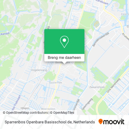 Sparrenbos Openbare Basisschool de kaart