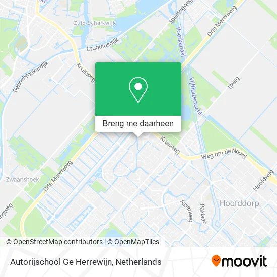 Autorijschool Ge Herrewijn kaart