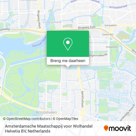 Amsterdamsche Maatschappij voor Wolhandel Helvetia BV kaart