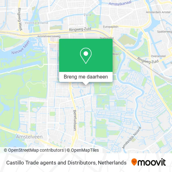 Castillo Trade agents and Distributors kaart